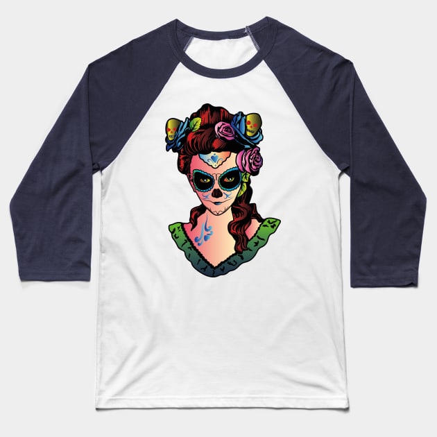 Santa Muerte Baseball T-Shirt by SVGdreamcollection